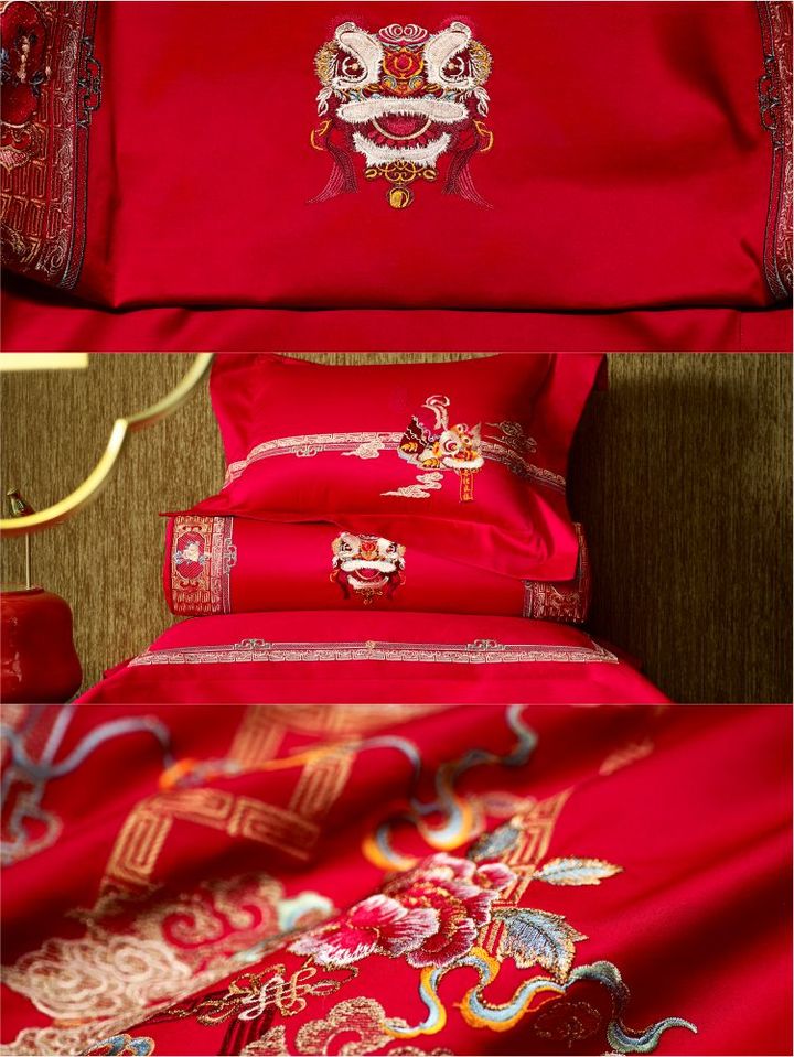 床单八件套-喜事连连|全国博洋家纺(上海)-中国婚博会官网