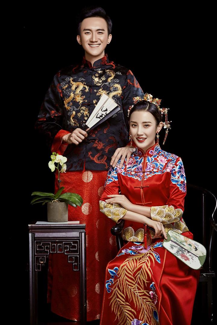 金百合婚纱摄影唯美中式