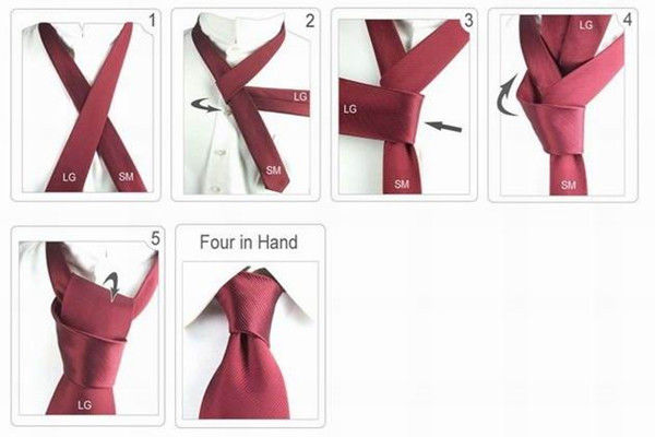 女衬衫领结的系法图解图片