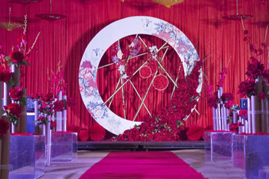新中式风格婚礼布置图