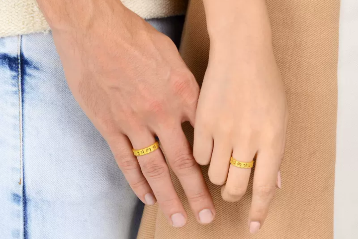 结婚戒指买黄金的可以吗？