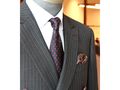 [绅士风格]经典条纹双排扣