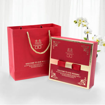婚庆中国风中式糖果结婚创意伴手礼喜糖礼盒回礼礼品-红双喜