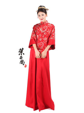 中式婚纱礼服定做_中式婚纱礼服(2)