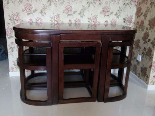 依诺家俬：实木一桌六椅 工厂直供
