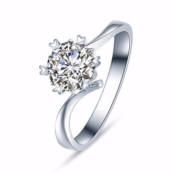 佐卡伊-纯粹-铂金钻石戒指