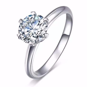 18k钻石戒指经典六爪结婚订婚