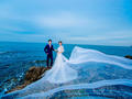 北海海景基地拍摄婚纱照4999元送全新婚纱1件
