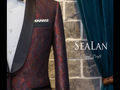 【SeaLan】酒红色印花礼服系列