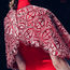 中国摩登新娘系列蕾丝披肩旗袍