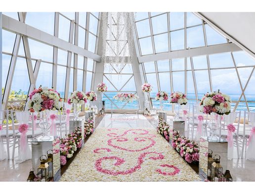 【巴厘岛】珍珠教堂海外婚礼仪式布置晚宴定制