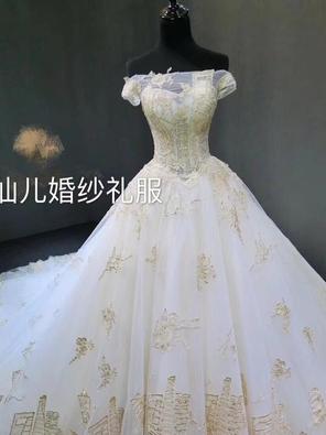 【叶仙儿婚纱礼服】梦幻城堡婚纱特价四件套