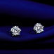 天鹅湖系列 白18K金钻石耳钉 时尚饰品 钻饰