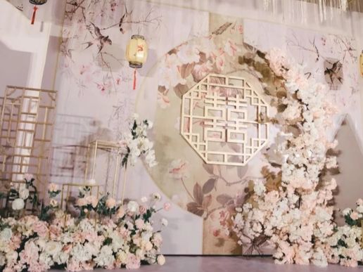 新中式婚礼，粉色主题
