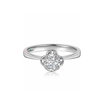 S-ROSE145739甄选婚戒玫瑰印记AU750钻石戒指