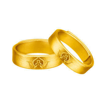 六福珠宝：「古醇金」系列-足金戒指