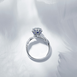钻石小鸟-【月影】白18K金钻石戒指