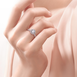 钻石小鸟-【月影】白18K金钻石戒指