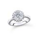 爱很美18K金(白色)钻石戒指