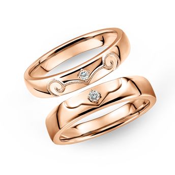 「如意情长」18K金钻石对装戒指—WD31351（女）