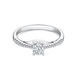 六福珠宝： 婚嫁系列「光影密语」18K金（白色）钻石戒指— WD31168A