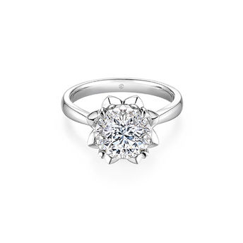 爱很美系列18K金（白色）钻石戒指LB31425