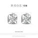 【玫瑰】18k金钻石镶嵌耳饰
