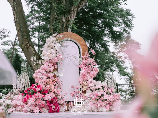 春日白粉色户外·蜜桃气泡水·百特婚礼