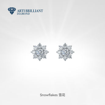 Snowflakes 雪花⊹情侣信物生日礼物耳钉