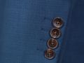 宝蓝色戗驳领单排两粒扣套西
