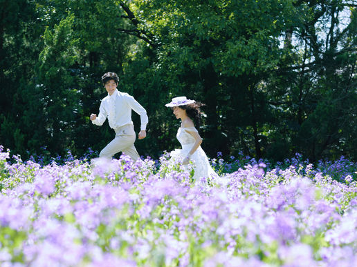 阁楼优选▸浪漫花海婚纱照｜法式香颂系列