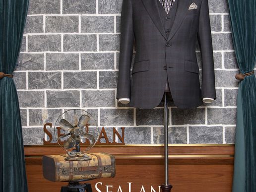 【SeaLan】碳灰蓝格纹经典系列