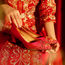 【人间富贵】原创手工刺绣红色秀禾婚鞋女中式婚礼新娘鞋喜婆婆鞋