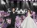 高贵而优雅的紫色系韩式水晶婚礼