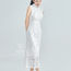 婚礼|中式|白色真丝旗袍