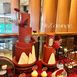 红色系中式甜品台
