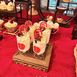 红色系中式甜品台