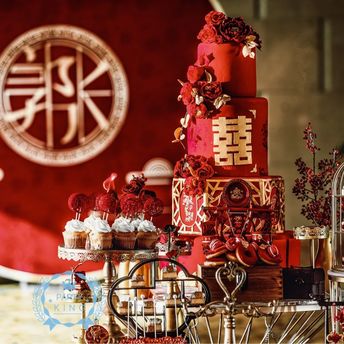 新中式婚礼甜品台