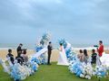三亚海边草坪婚礼