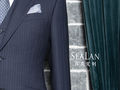 【SeaLan】藏蓝色条纹西服套装