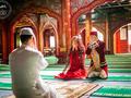 清真寺&天漠基地双外景拍摄——穆斯林婚纱摄影 回族婚纱摄影