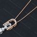 美地亚：美地亚珠宝彩色18K金钻石吊坠送18k金项链