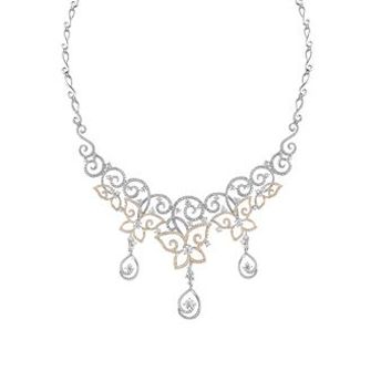 六福珠宝：婚嫁系列钻石项链