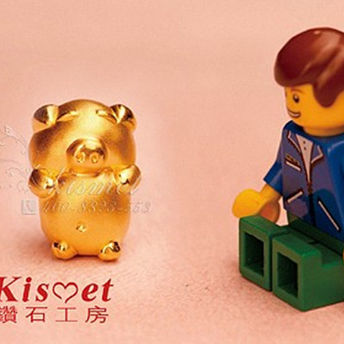 Kismet钻石工房：3D硬千足金/生肖/猪