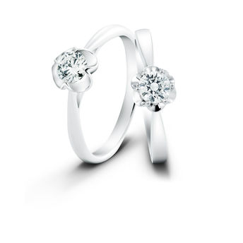 婚庆系列 18K白金钻石戒指