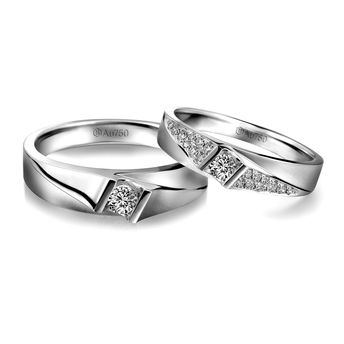 六福珠宝：爱你一世-钻石结婚对戒