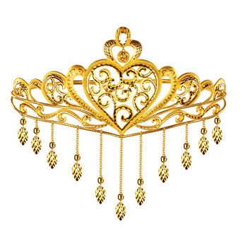 六福珠宝：「华丽加冕」黄金后冠（价格面议，具体咨询商家）