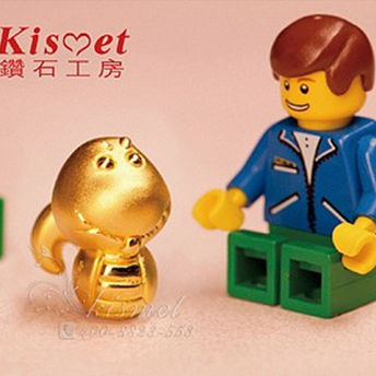 Kismet钻石工房：3D硬千足金/生肖/蛇